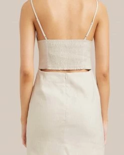 Hua Jia Celebrate Davina Linen Mini Dress