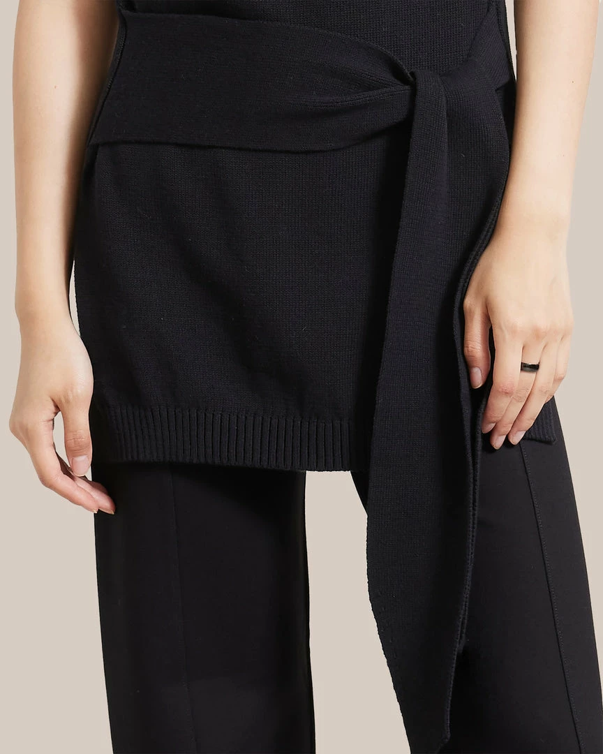 Brilliant Wise Corporation Limited Deja Tie-Front Knit Sweater Work