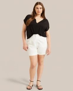 UBASE INTERNATIONAL, INC. Demi V-Neck Short-Sleeve Tee Lounge