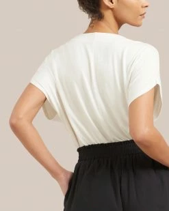 UBASE INTERNATIONAL, INC. Demi V-Neck Short-Sleeve Tee Lounge