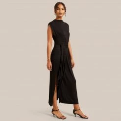 UBASE INTERNATIONAL, INC. Eden Sleeveless Tie-Front Dress