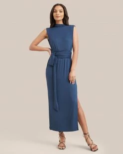 UBASE INTERNATIONAL, INC. Eden Sleeveless Tie-Front Dress