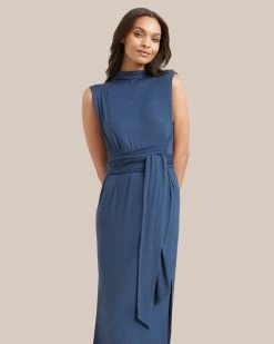 UBASE INTERNATIONAL, INC. Eden Sleeveless Tie-Front Dress