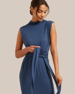 UBASE INTERNATIONAL, INC. Eden Sleeveless Tie-Front Dress