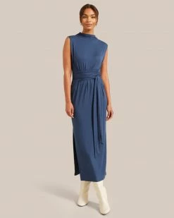 UBASE INTERNATIONAL, INC. Eden Sleeveless Tie-Front Dress