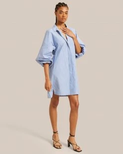 Fashion Apparels Emma Open-Back Stripe Dress