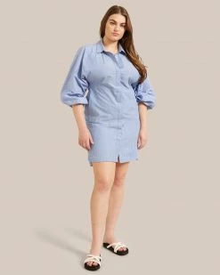 Fashion Apparels Emma Open-Back Stripe Dress