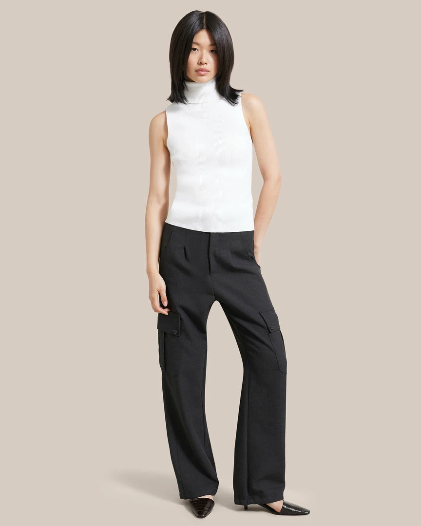 All Row Enzie Turtle Neck Sweater Tank Work