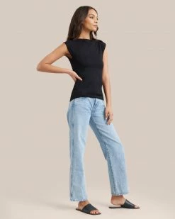 UBASE INTERNATIONAL, INC. Lounge Esme Sleeveless Slit-Neck Tank