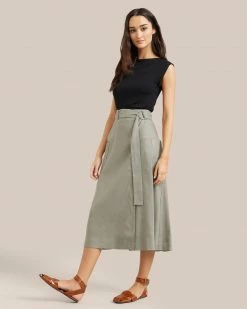 UBASE INTERNATIONAL, INC. Lounge Esme Sleeveless Slit-Neck Tank