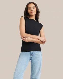 UBASE INTERNATIONAL, INC. Lounge Esme Sleeveless Slit-Neck Tank