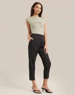 UBASE INTERNATIONAL, INC. Lounge Esme Sleeveless Slit-Neck Tank