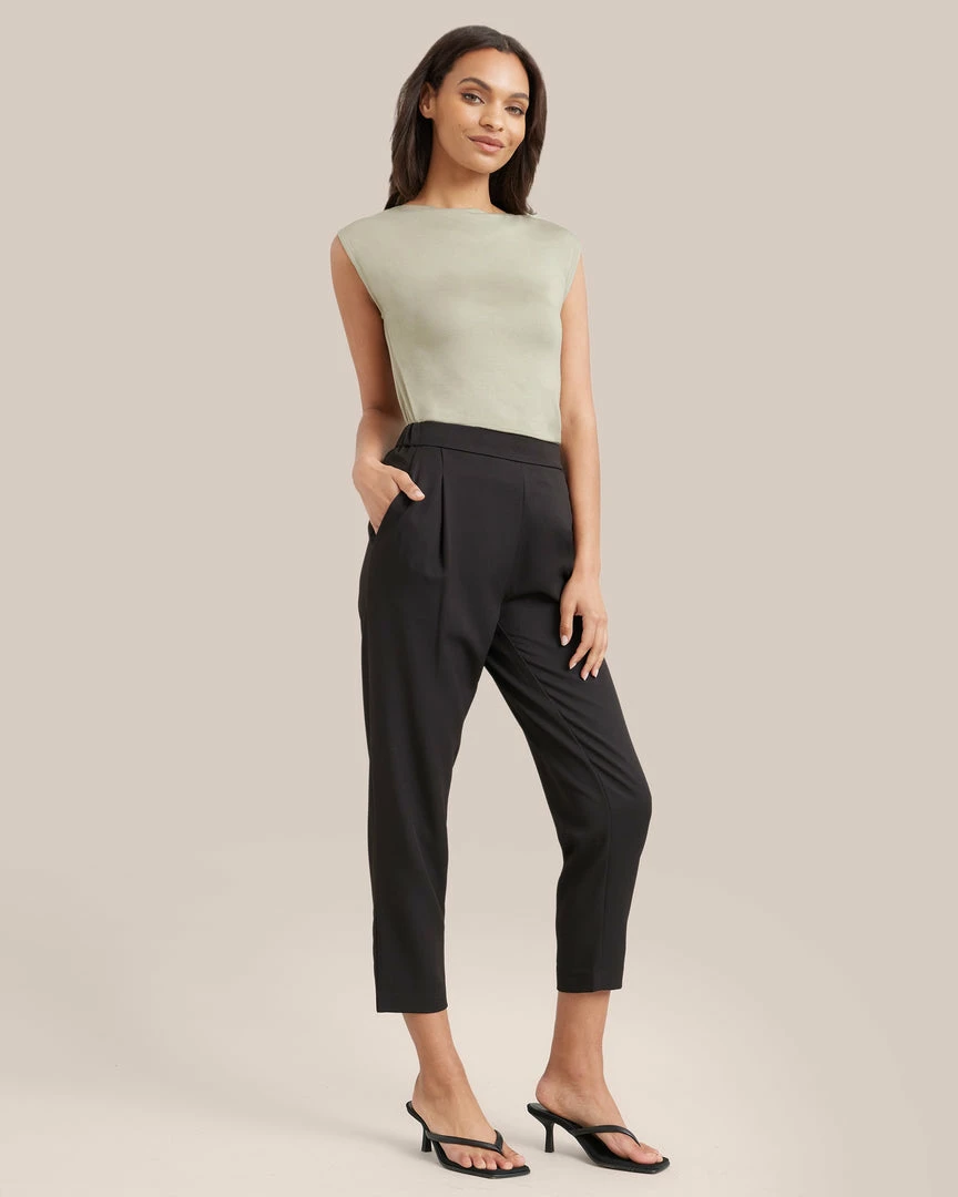 UBASE INTERNATIONAL, INC. Lounge Esme Sleeveless Slit-Neck Tank