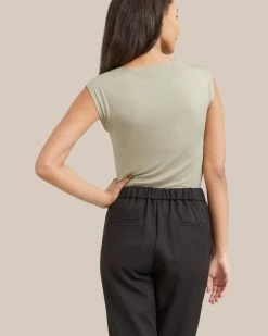 UBASE INTERNATIONAL, INC. Lounge Esme Sleeveless Slit-Neck Tank