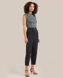 UBASE INTERNATIONAL, INC. Esme Sleeveless Slit-Neck Tank