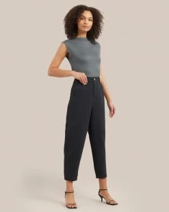 UBASE INTERNATIONAL, INC. Esme Sleeveless Slit-Neck Tank