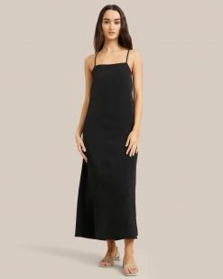 All Row Gaia Drape Back Slip Dress
