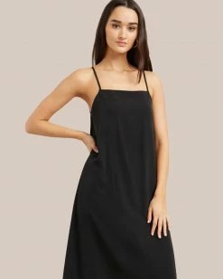 All Row Gaia Drape Back Slip Dress