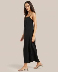 All Row Gaia Drape Back Slip Dress