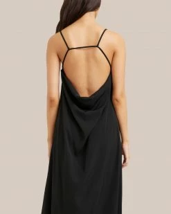 All Row Gaia Drape Back Slip Dress