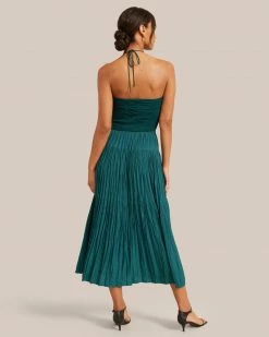 Hua Jia Galena Tiered Ruched Midi Skirt