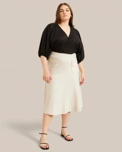 Hua Jia Clothing Giselle Fluted Midi Skirt