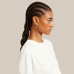 SOKO Accessories Gold Oval Hoop Earrings