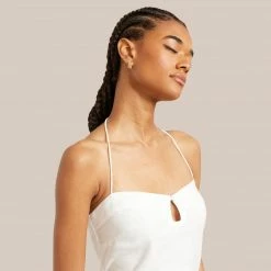 SOKO Gold Ridged Hoop Earrings