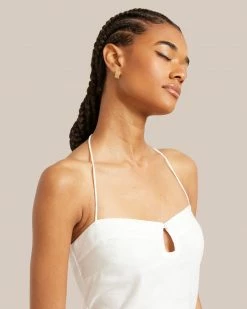 SOKO Gold Ridged Hoop Earrings