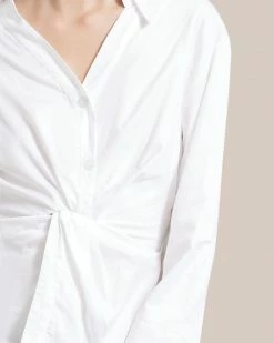 Fashion Apparels Hanya Twist-Front Collared Shirt