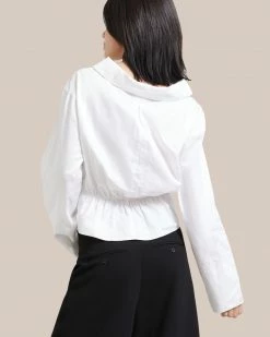 Fashion Apparels Hanya Twist-Front Collared Shirt