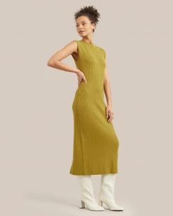 Sky Ocean Development Limited Clothing Harrah Ribbed Column Dress