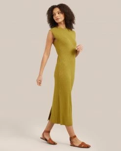 Sky Ocean Development Limited Clothing Harrah Ribbed Column Dress