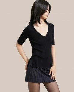 Brilliant Wise Corporation Limited Hunter Collared Short-Sleeve Sweater