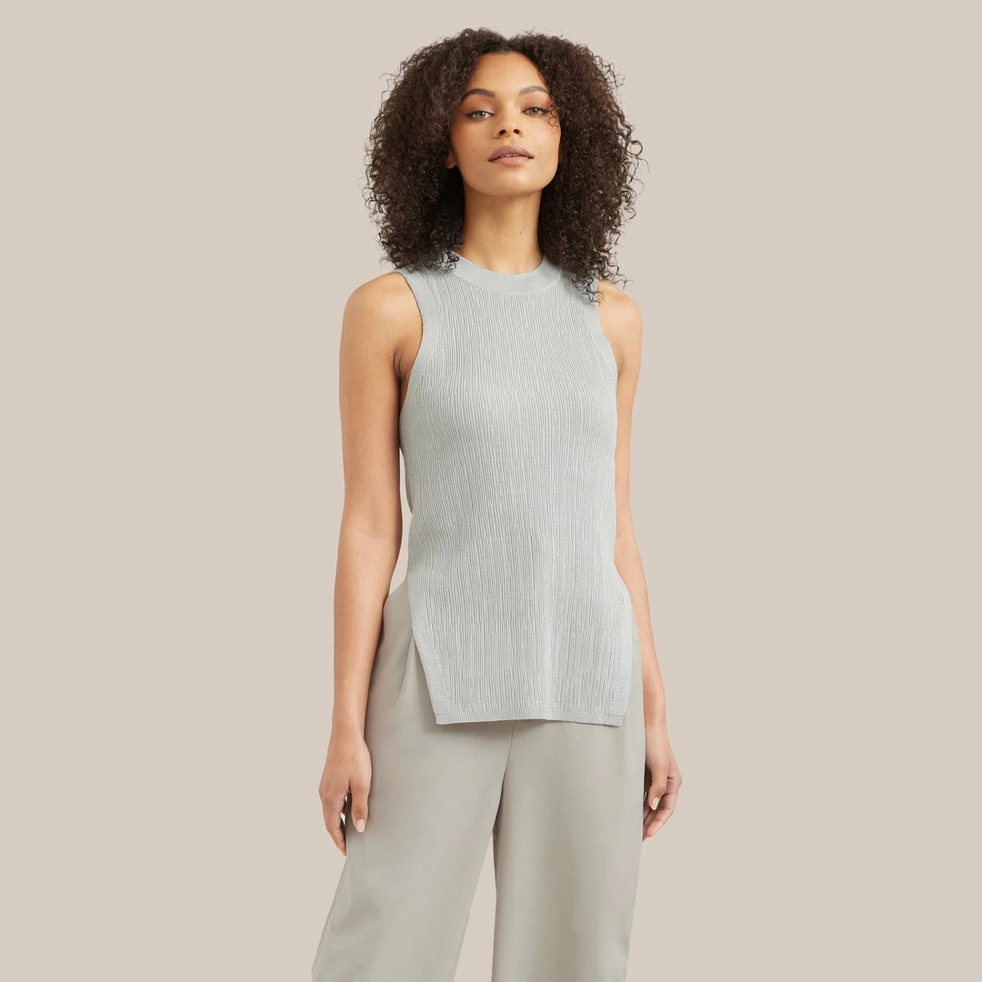 Expert Group Limited Irina Crew-Neck Ribbed Tank