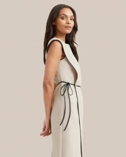 Hua Jia Janis Cinched Waist Wrap Dress