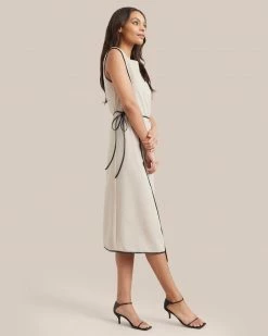 Hua Jia Janis Cinched Waist Wrap Dress