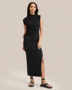 Hua Shang Group (H.K.) Ltd Lounge Jocelyn Asymmetrical Ruched Side Sleeveless Tee