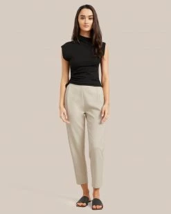 Hua Shang Group (H.K.) Ltd Lounge Jocelyn Asymmetrical Ruched Side Sleeveless Tee