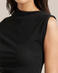 Hua Shang Group (H.K.) Ltd Lounge Jocelyn Asymmetrical Ruched Side Sleeveless Tee