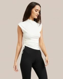 Hua Shang Group (H.K.) Ltd Jocelyn Asymmetrical Ruched Side Sleeveless Tee