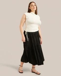 Hua Shang Group (H.K.) Ltd Jocelyn Asymmetrical Ruched Side Sleeveless Tee