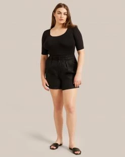 UBASE INTERNATIONAL, INC. Jordy Square-Neck Short-Sleeve Tee