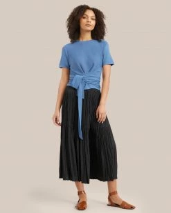 Brilliant Wise Corporation Limited Work Jude Cropped Wrap Blouse