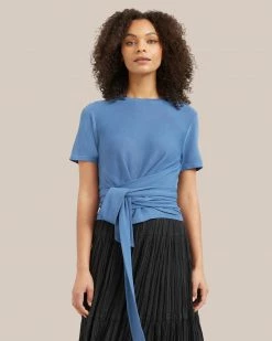Brilliant Wise Corporation Limited Work Jude Cropped Wrap Blouse