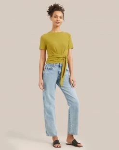 Brilliant Wise Corporation Limited Clothing Jude Cropped Wrap Blouse