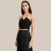 Hua Jia Julep Cropped Halter Top Celebrate