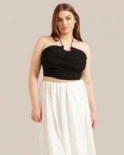 Hua Jia Julep Cropped Halter Top Celebrate