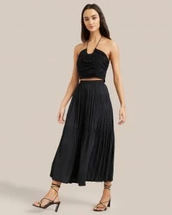 Hua Jia Julep Cropped Halter Top Celebrate