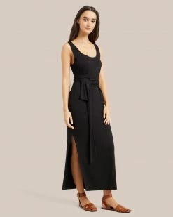 UBASE INTERNATIONAL, INC. Kelis Tie-Waist Maxi Dress Work